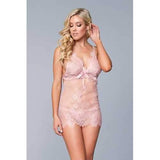 BW1792ROSE Elisha Lace Chemise